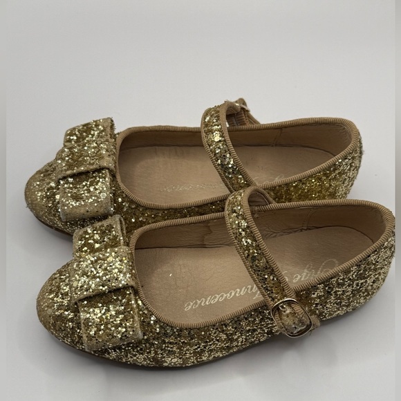 Girls Age of Innocence Ellen Glitter ballerina’ shoes - Picture 1 of 6
